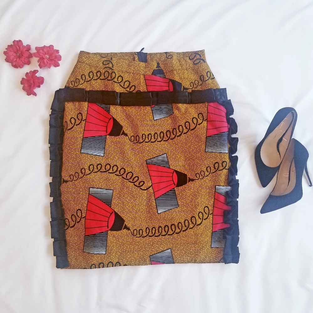 African Print Skirt